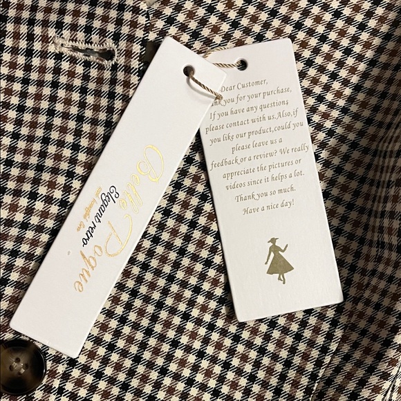 NWT Chic Belle Poque Houndstooth Women's VEST Medium - Picture 2 of 9